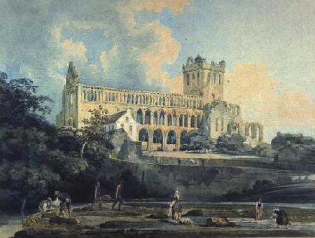 Thomas Girtin Jedburgh Abbey from the River oil painting image